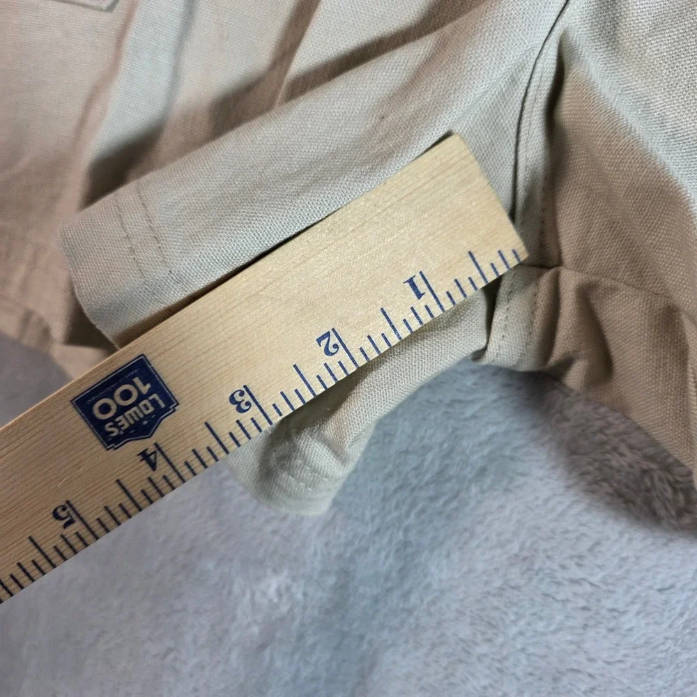 Wrangler‎ ATG Women's Canvas Hike Shorts Pelican Beige Cotton Linen Size 20